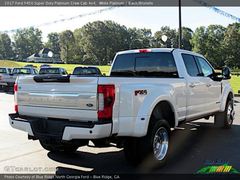 White Platinum / Black/Brunello 2017 Ford F450 Super Duty Platinum Crew Cab 4x4