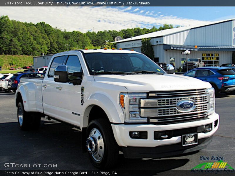 White Platinum / Black/Brunello 2017 Ford F450 Super Duty Platinum Crew Cab 4x4