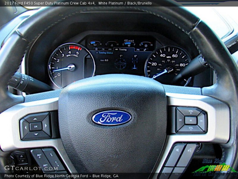 White Platinum / Black/Brunello 2017 Ford F450 Super Duty Platinum Crew Cab 4x4
