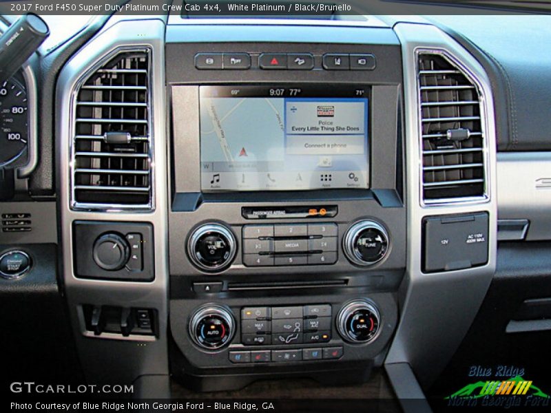 White Platinum / Black/Brunello 2017 Ford F450 Super Duty Platinum Crew Cab 4x4