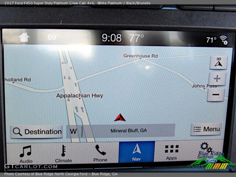 White Platinum / Black/Brunello 2017 Ford F450 Super Duty Platinum Crew Cab 4x4