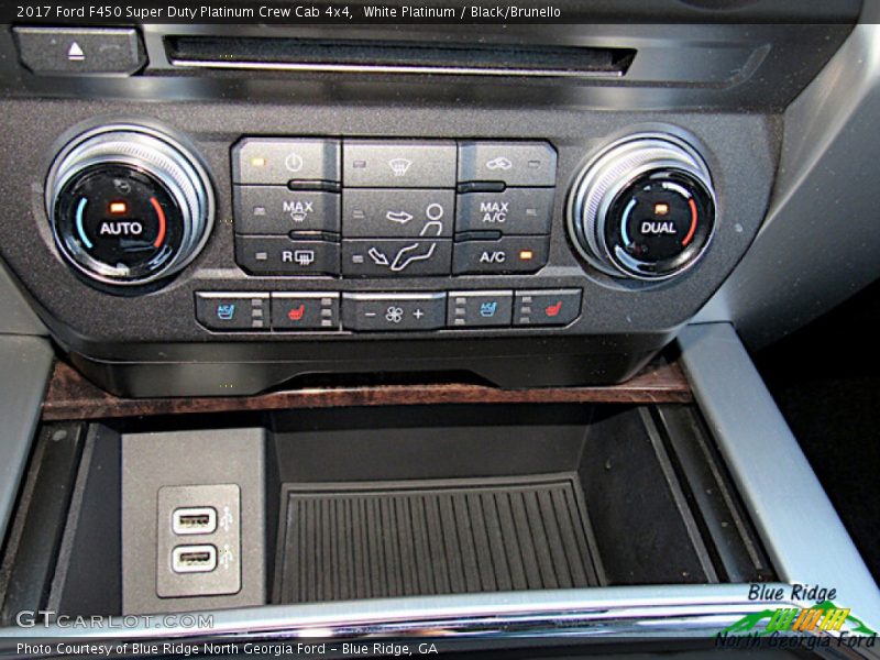 White Platinum / Black/Brunello 2017 Ford F450 Super Duty Platinum Crew Cab 4x4