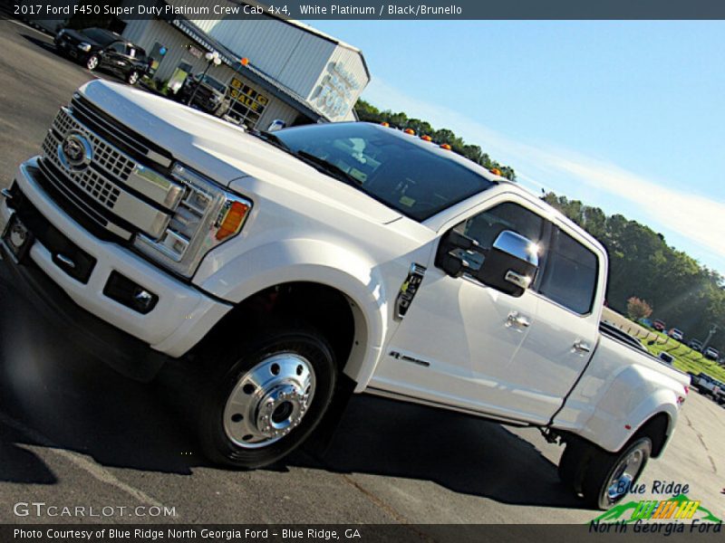 White Platinum / Black/Brunello 2017 Ford F450 Super Duty Platinum Crew Cab 4x4