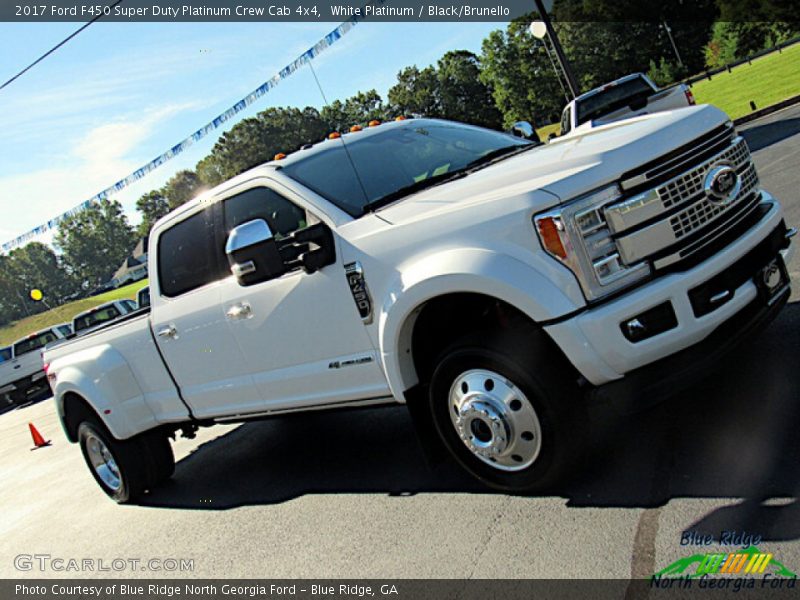 White Platinum / Black/Brunello 2017 Ford F450 Super Duty Platinum Crew Cab 4x4