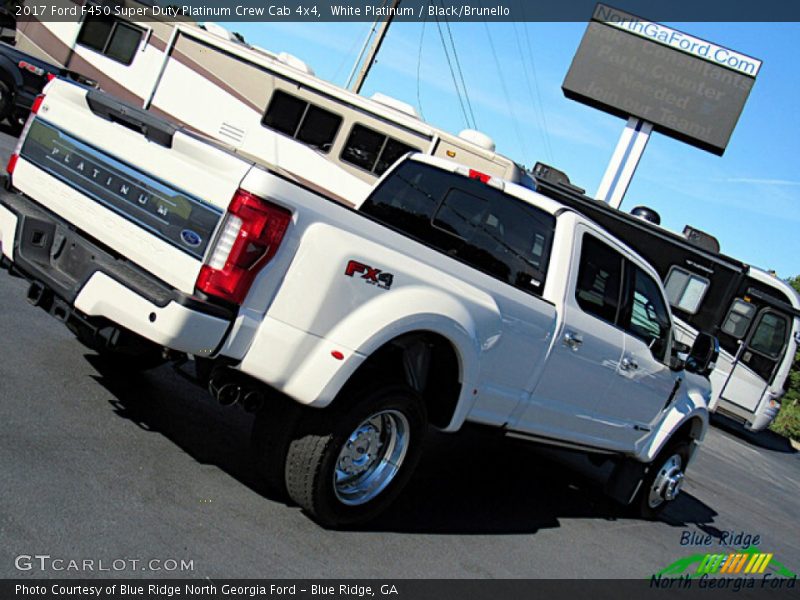 White Platinum / Black/Brunello 2017 Ford F450 Super Duty Platinum Crew Cab 4x4
