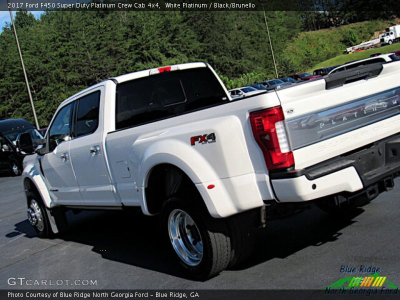 White Platinum / Black/Brunello 2017 Ford F450 Super Duty Platinum Crew Cab 4x4