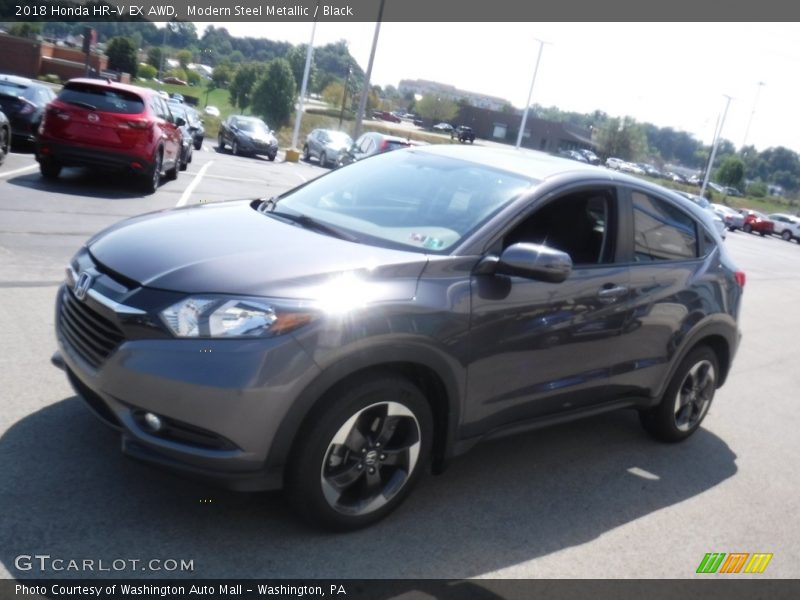 Modern Steel Metallic / Black 2018 Honda HR-V EX AWD