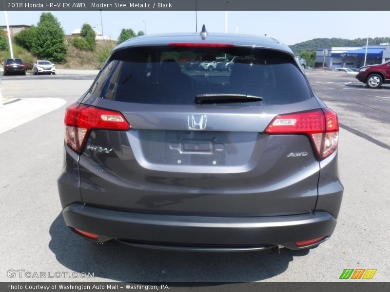 Modern Steel Metallic / Black 2018 Honda HR-V EX AWD