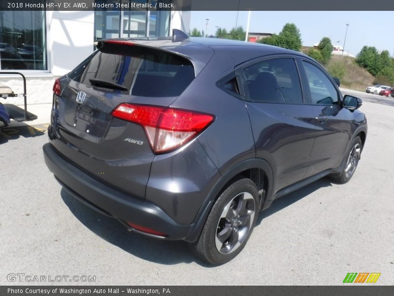 Modern Steel Metallic / Black 2018 Honda HR-V EX AWD