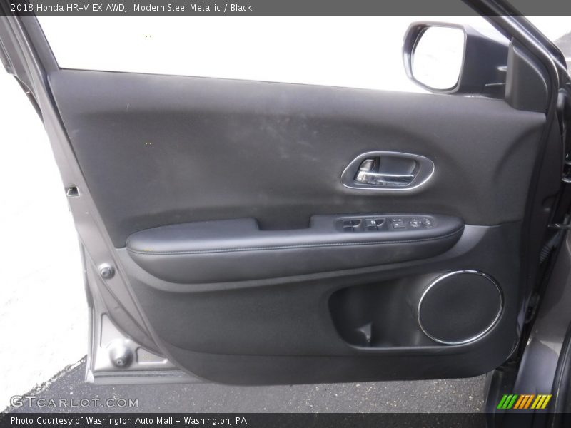 Modern Steel Metallic / Black 2018 Honda HR-V EX AWD