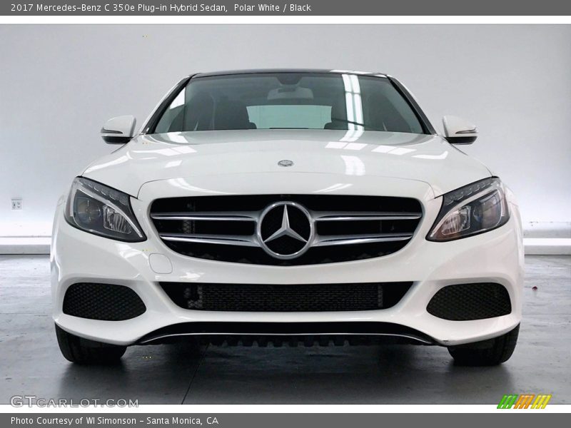 Polar White / Black 2017 Mercedes-Benz C 350e Plug-in Hybrid Sedan