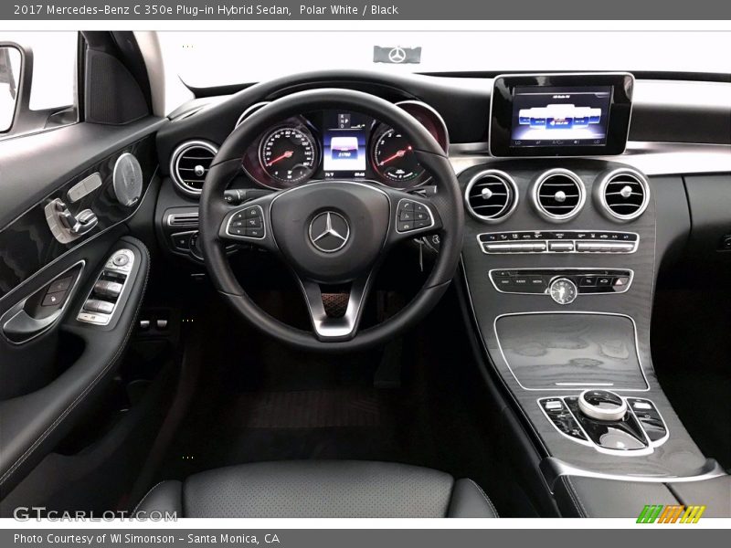 Polar White / Black 2017 Mercedes-Benz C 350e Plug-in Hybrid Sedan
