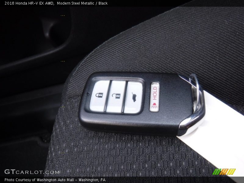 Modern Steel Metallic / Black 2018 Honda HR-V EX AWD