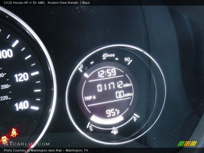 Modern Steel Metallic / Black 2018 Honda HR-V EX AWD
