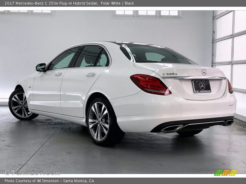 Polar White / Black 2017 Mercedes-Benz C 350e Plug-in Hybrid Sedan