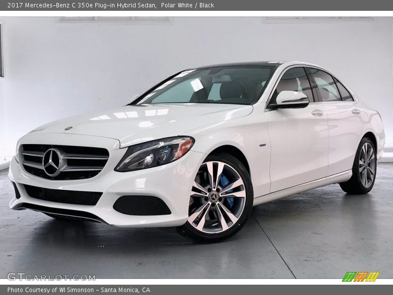 Polar White / Black 2017 Mercedes-Benz C 350e Plug-in Hybrid Sedan