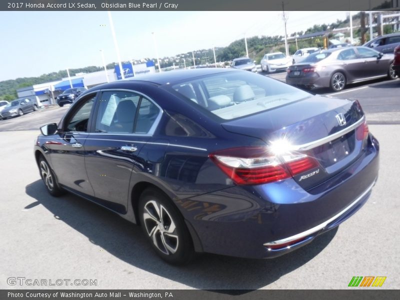 Obsidian Blue Pearl / Gray 2017 Honda Accord LX Sedan