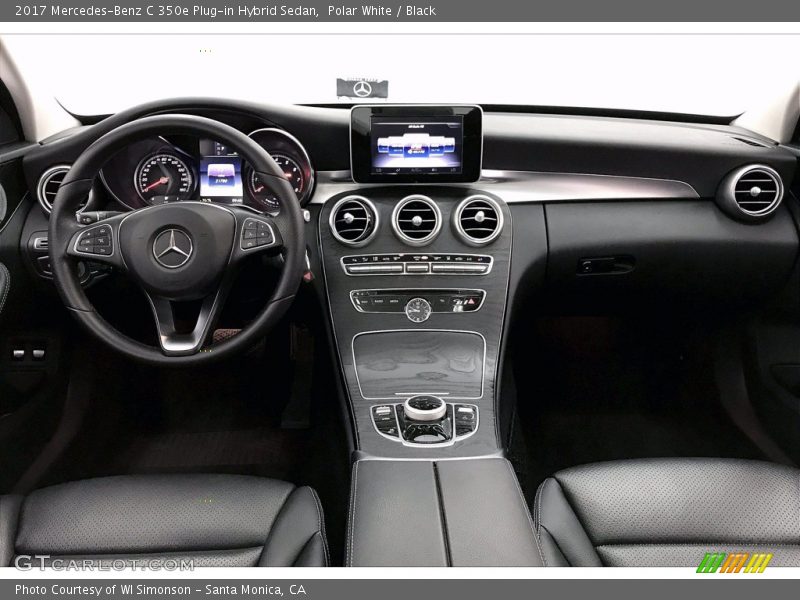 Polar White / Black 2017 Mercedes-Benz C 350e Plug-in Hybrid Sedan