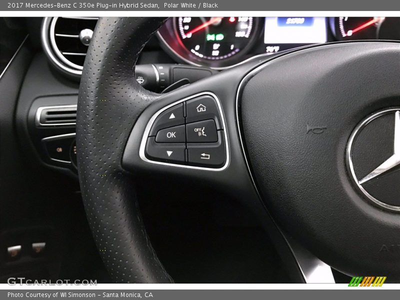 Polar White / Black 2017 Mercedes-Benz C 350e Plug-in Hybrid Sedan