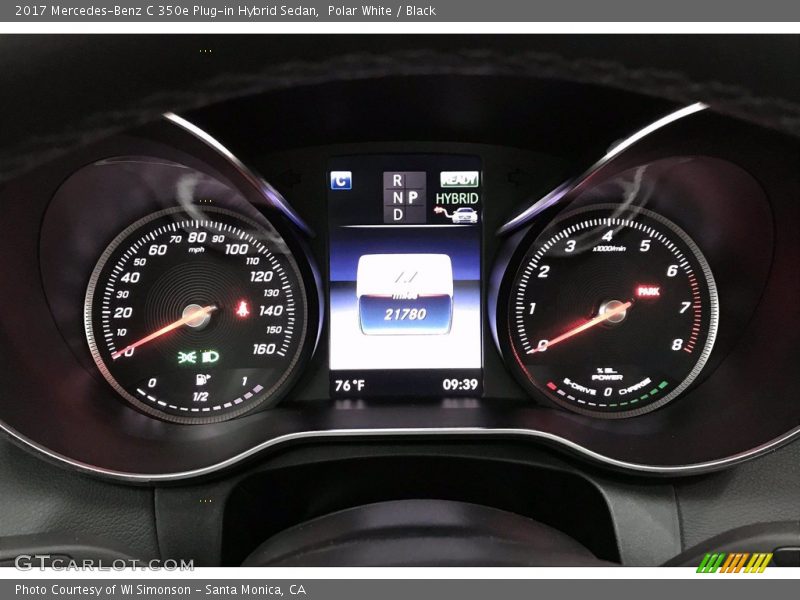 Polar White / Black 2017 Mercedes-Benz C 350e Plug-in Hybrid Sedan