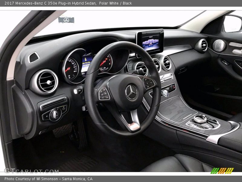 Polar White / Black 2017 Mercedes-Benz C 350e Plug-in Hybrid Sedan