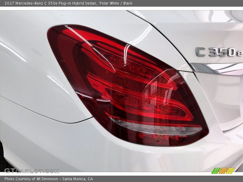 Polar White / Black 2017 Mercedes-Benz C 350e Plug-in Hybrid Sedan