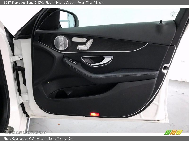 Polar White / Black 2017 Mercedes-Benz C 350e Plug-in Hybrid Sedan