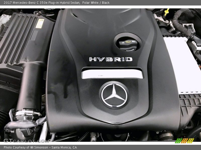 Polar White / Black 2017 Mercedes-Benz C 350e Plug-in Hybrid Sedan