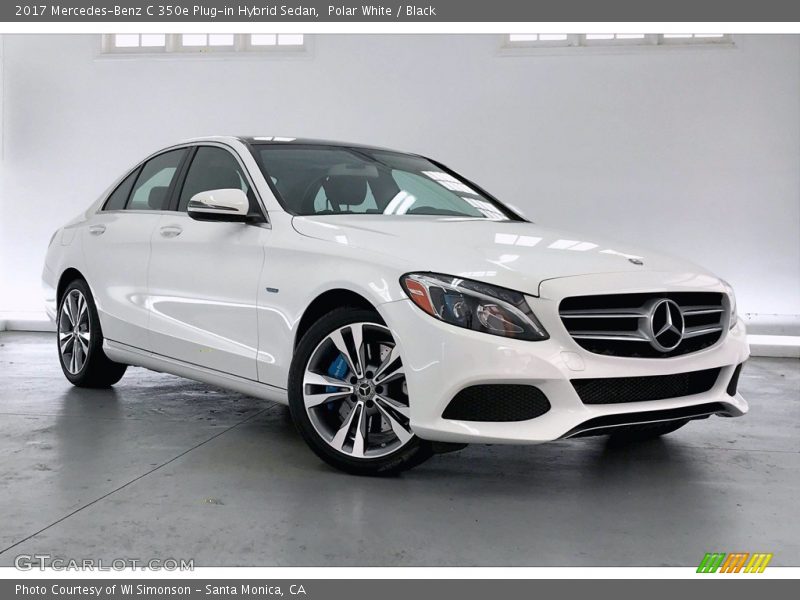 Polar White / Black 2017 Mercedes-Benz C 350e Plug-in Hybrid Sedan