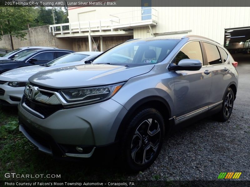Lunar Silver Metallic / Black 2017 Honda CR-V Touring AWD