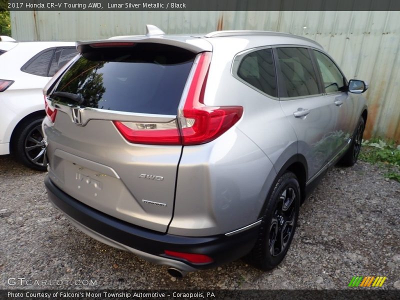 Lunar Silver Metallic / Black 2017 Honda CR-V Touring AWD