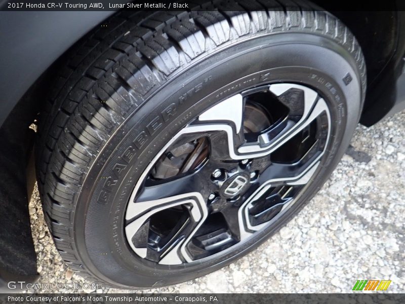 Lunar Silver Metallic / Black 2017 Honda CR-V Touring AWD