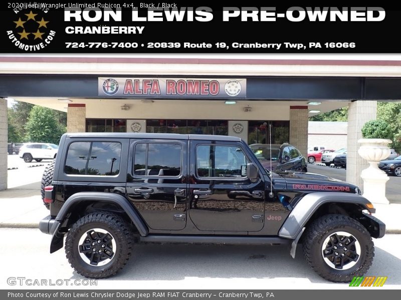 Black / Black 2020 Jeep Wrangler Unlimited Rubicon 4x4