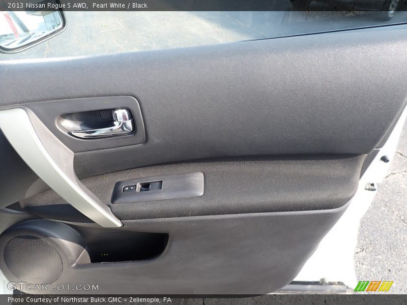 Pearl White / Black 2013 Nissan Rogue S AWD