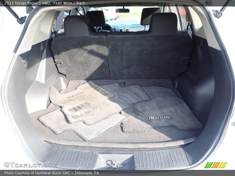 Pearl White / Black 2013 Nissan Rogue S AWD