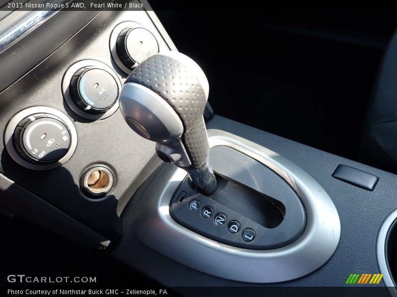 Pearl White / Black 2013 Nissan Rogue S AWD