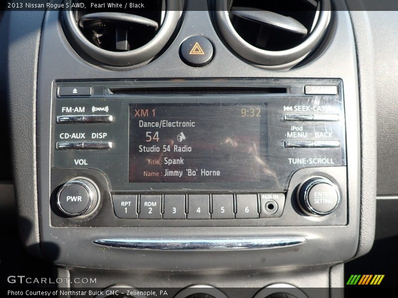 Pearl White / Black 2013 Nissan Rogue S AWD