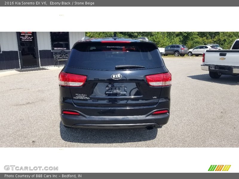 Ebony Black / Stone Beige 2016 Kia Sorento EX V6