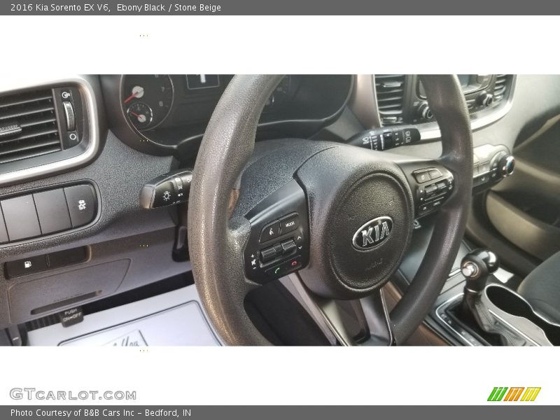 Ebony Black / Stone Beige 2016 Kia Sorento EX V6