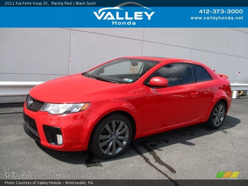 Racing Red / Black Sport 2011 Kia Forte Koup SX