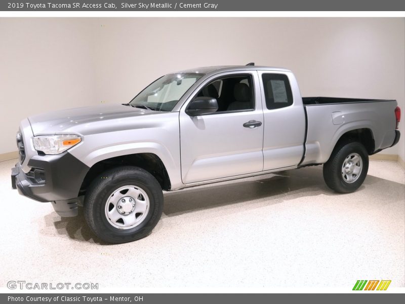 Silver Sky Metallic / Cement Gray 2019 Toyota Tacoma SR Access Cab