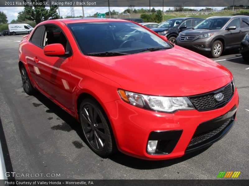 Racing Red / Black Sport 2011 Kia Forte Koup SX