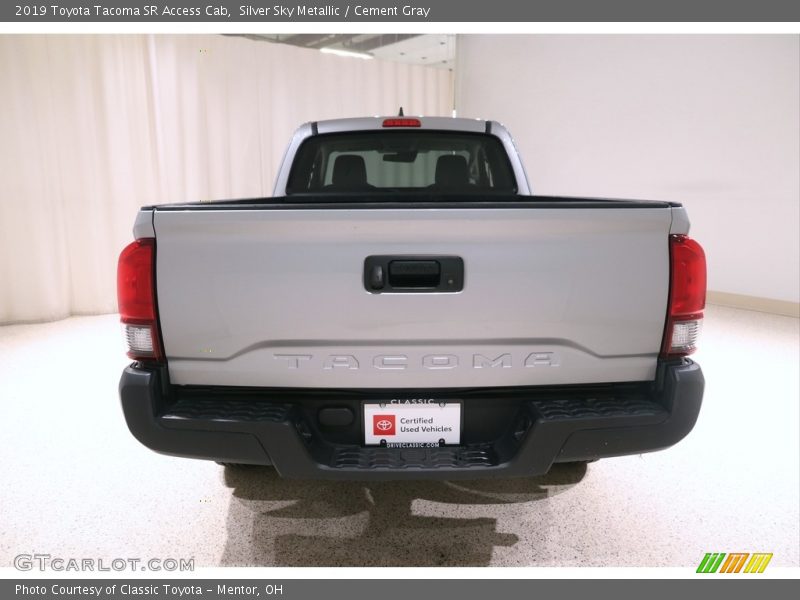 Silver Sky Metallic / Cement Gray 2019 Toyota Tacoma SR Access Cab