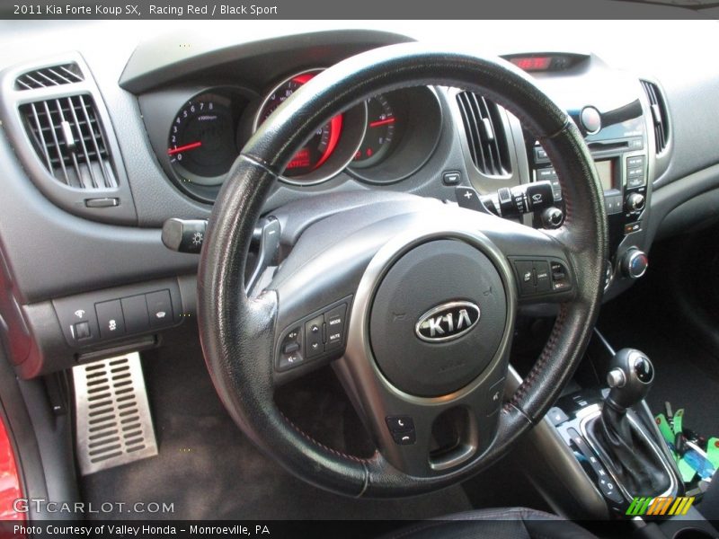 Racing Red / Black Sport 2011 Kia Forte Koup SX