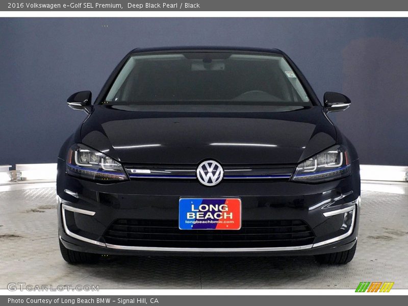 Deep Black Pearl / Black 2016 Volkswagen e-Golf SEL Premium