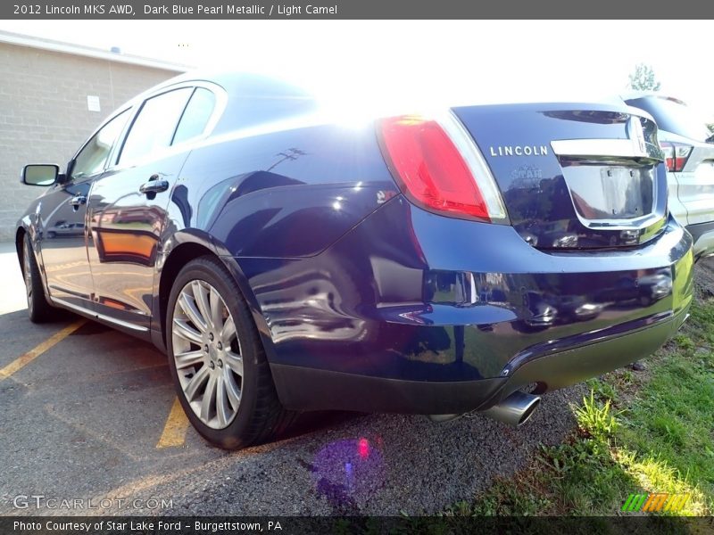 Dark Blue Pearl Metallic / Light Camel 2012 Lincoln MKS AWD