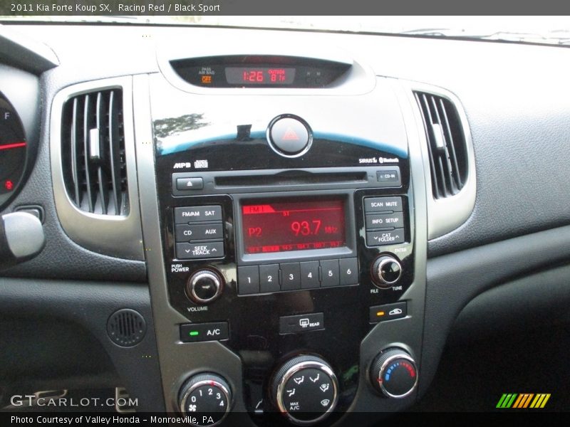 Racing Red / Black Sport 2011 Kia Forte Koup SX