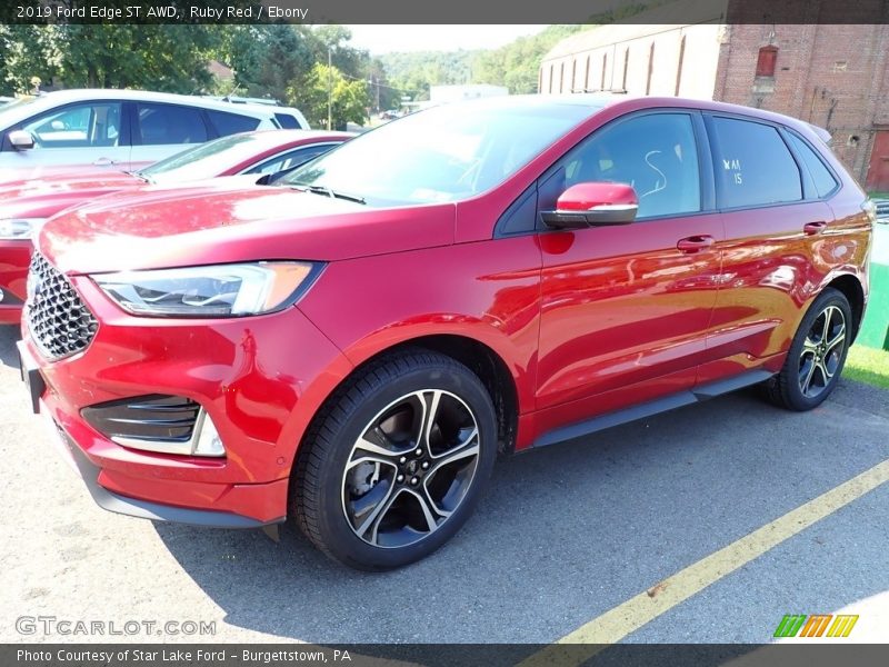 Ruby Red / Ebony 2019 Ford Edge ST AWD