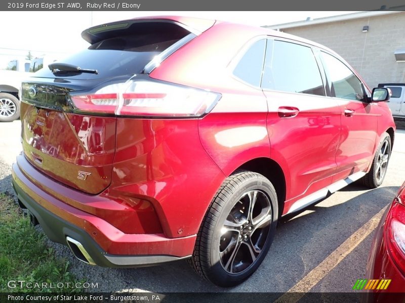 Ruby Red / Ebony 2019 Ford Edge ST AWD