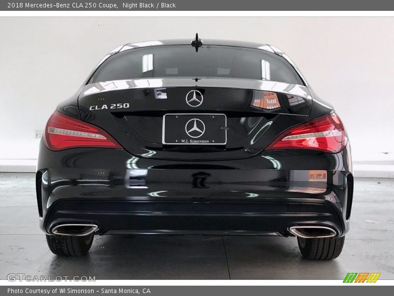 Night Black / Black 2018 Mercedes-Benz CLA 250 Coupe